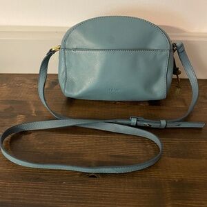Fossil Chelsea Crossbody blue leather